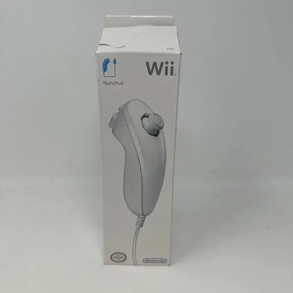 Nintendo Wii White Nunchuck New in Box Opened Box Used